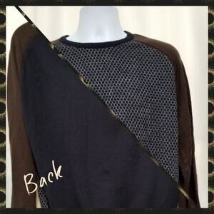 Vintage Ted Lapidus Men's XL Sweater Merino Wool